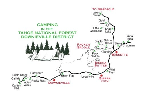 Downieville Camping Options