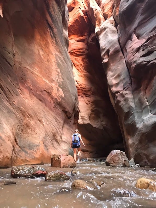 slot canyon hiking