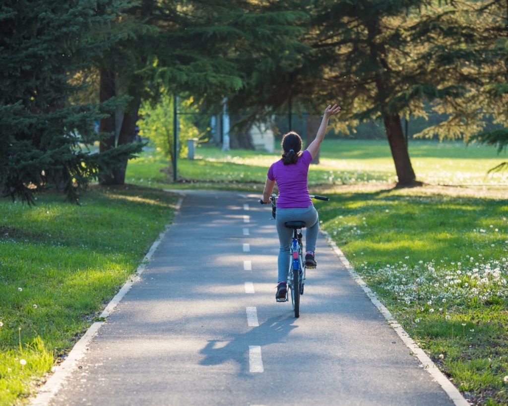 health benefits of biking outdoors