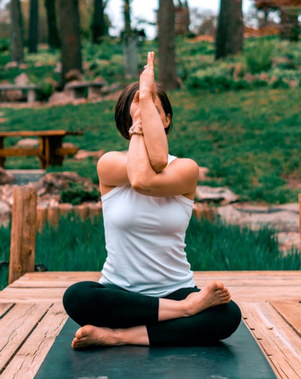 backyard yoga