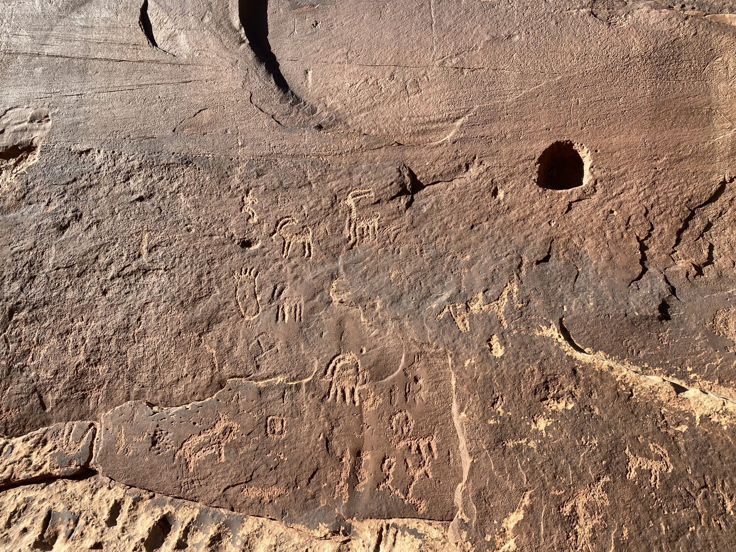 Petroglyphs near Bluff, UT