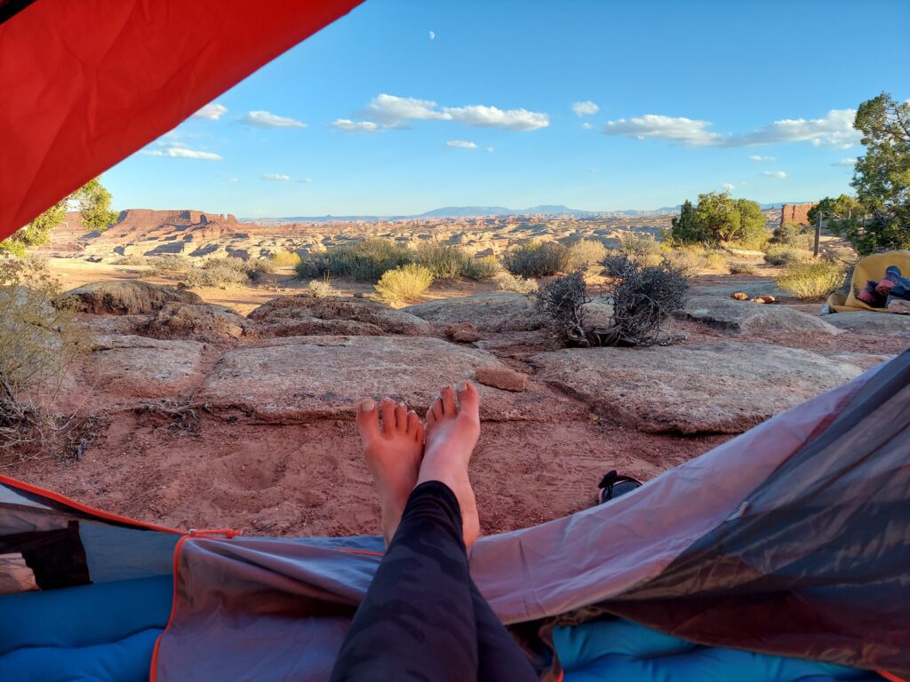 camping in the canyonlands