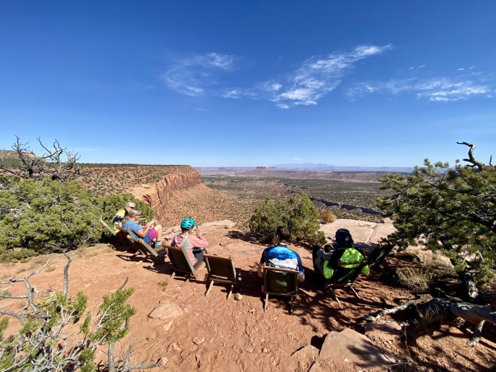 lunch overlooking the Maze Canyonlands