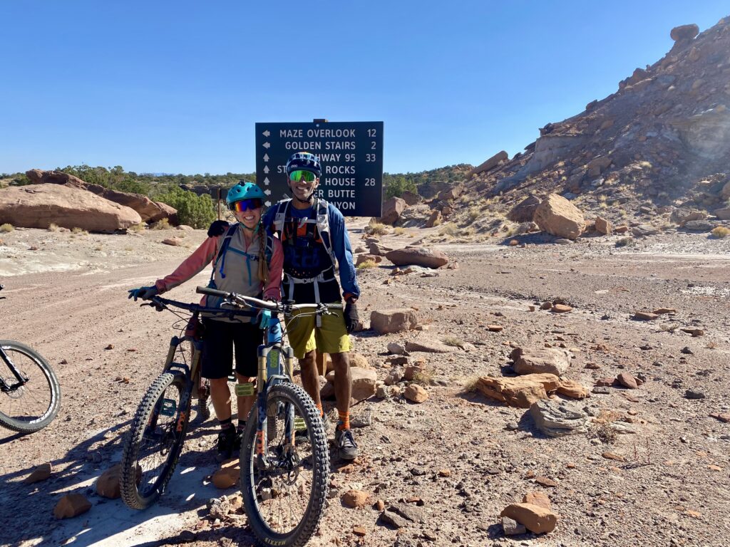 Entering Canyonlands for mountain biking