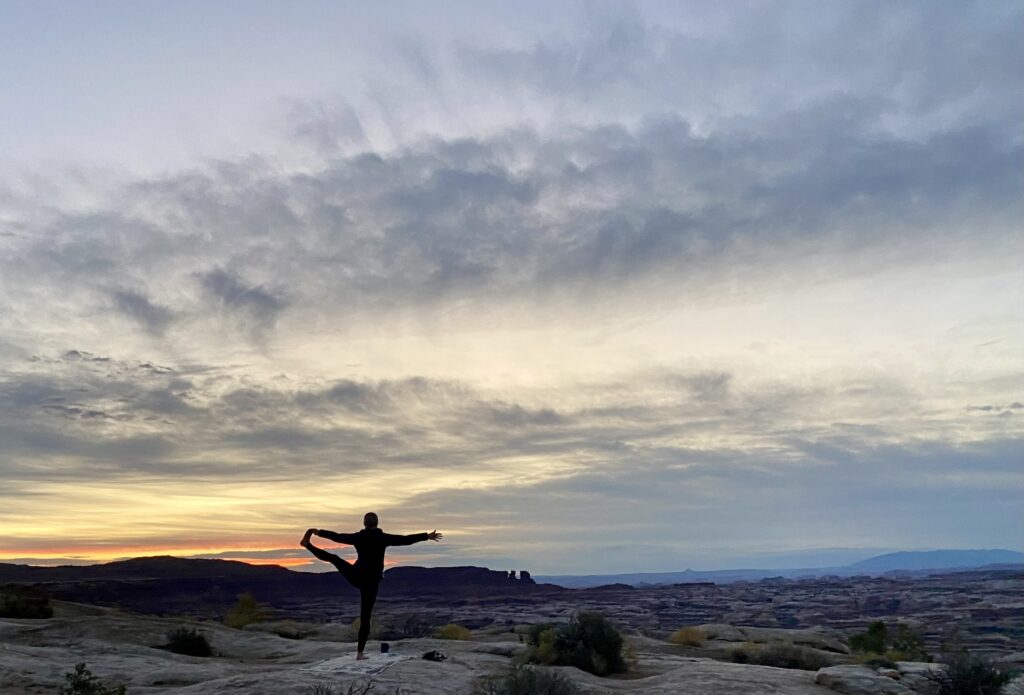 yoga in the canyonlands
