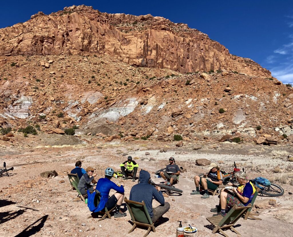 lunch after riding canyonlands